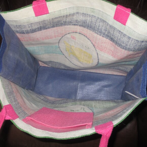 Masters Burlap  tote stripe - Picture 5 of 5